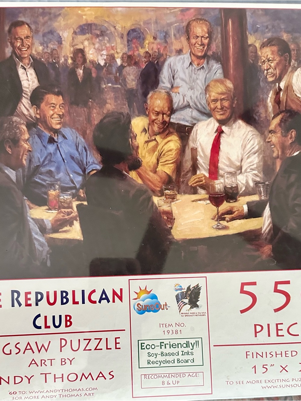 Republican Club 550-Piece Jigsaw Puzzle - Multicolor